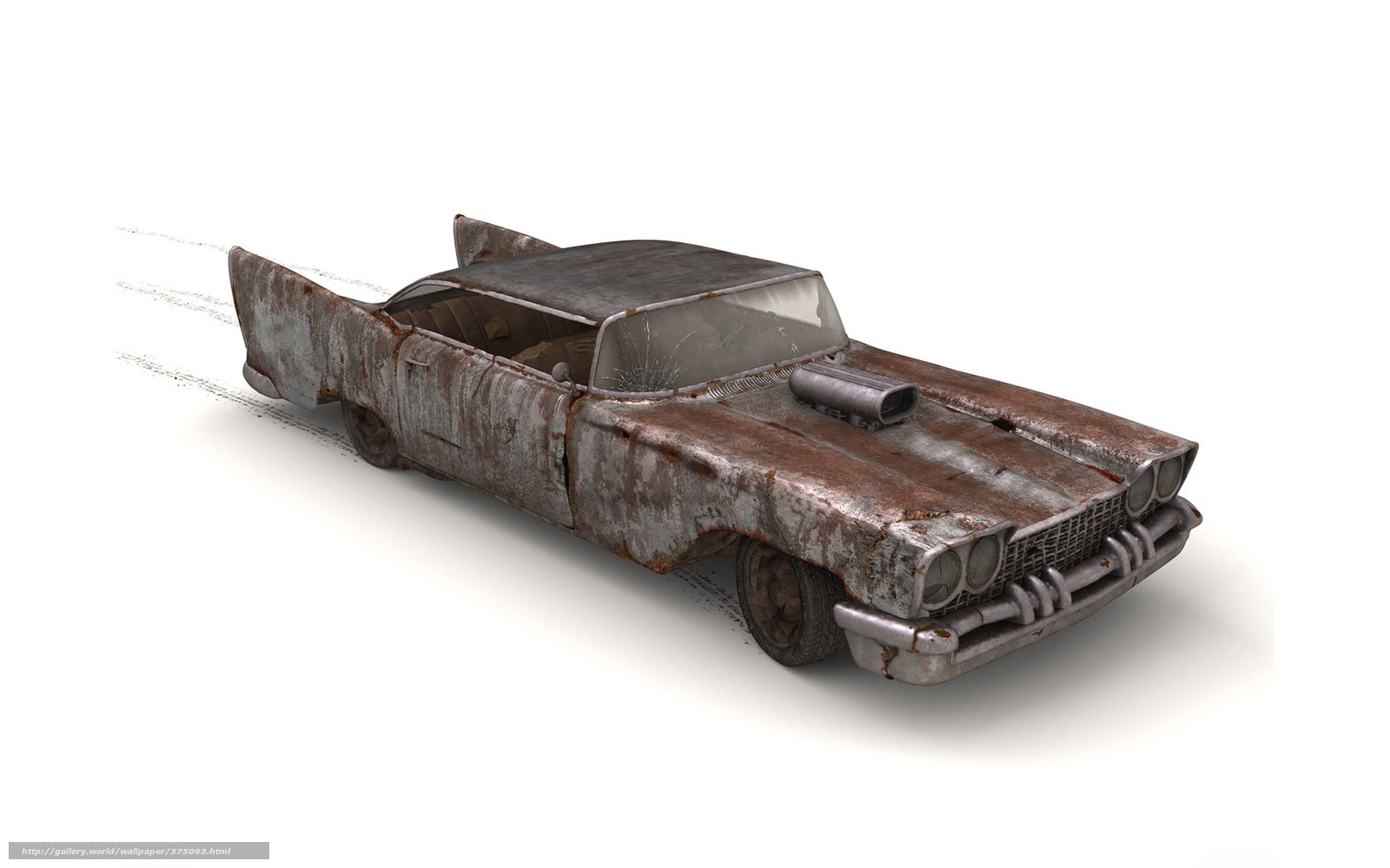 rusty classic car