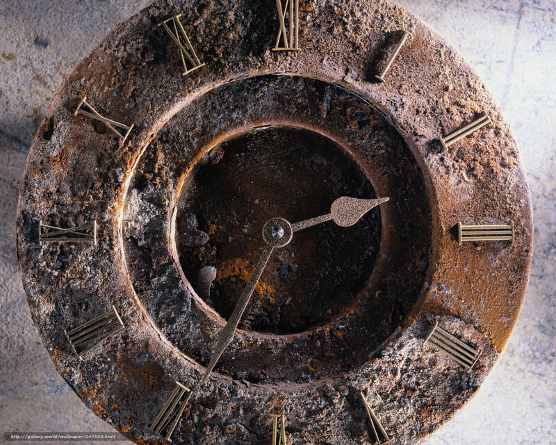 Rusty clock face