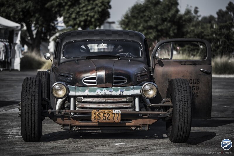 rusty custom ford truck