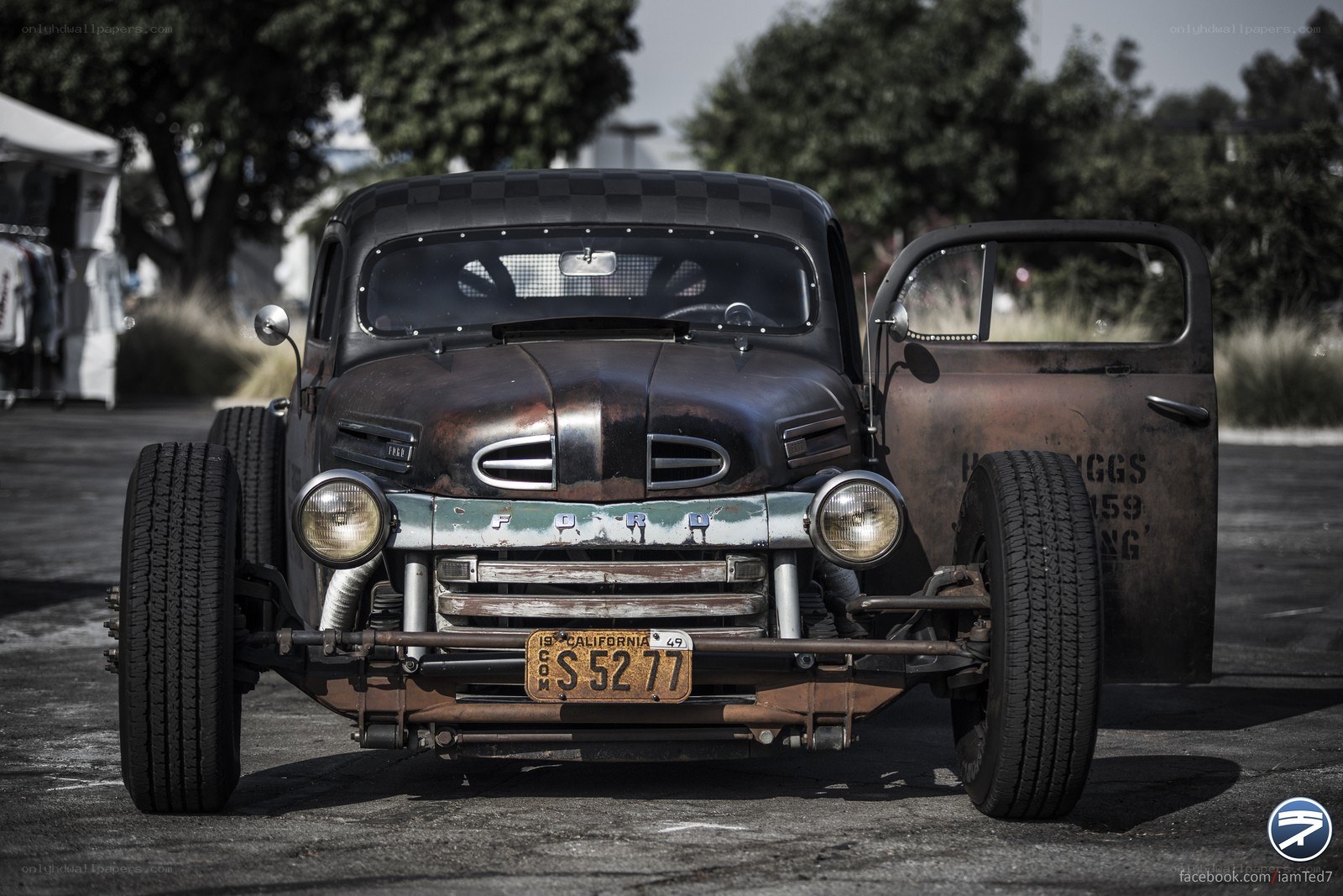 rusty custom ford truck