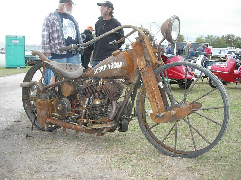 Rusty Custom Motorcycle