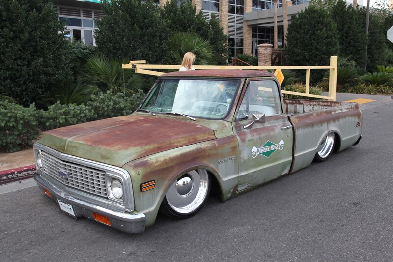Rusty Custom Pickup Truck — Green