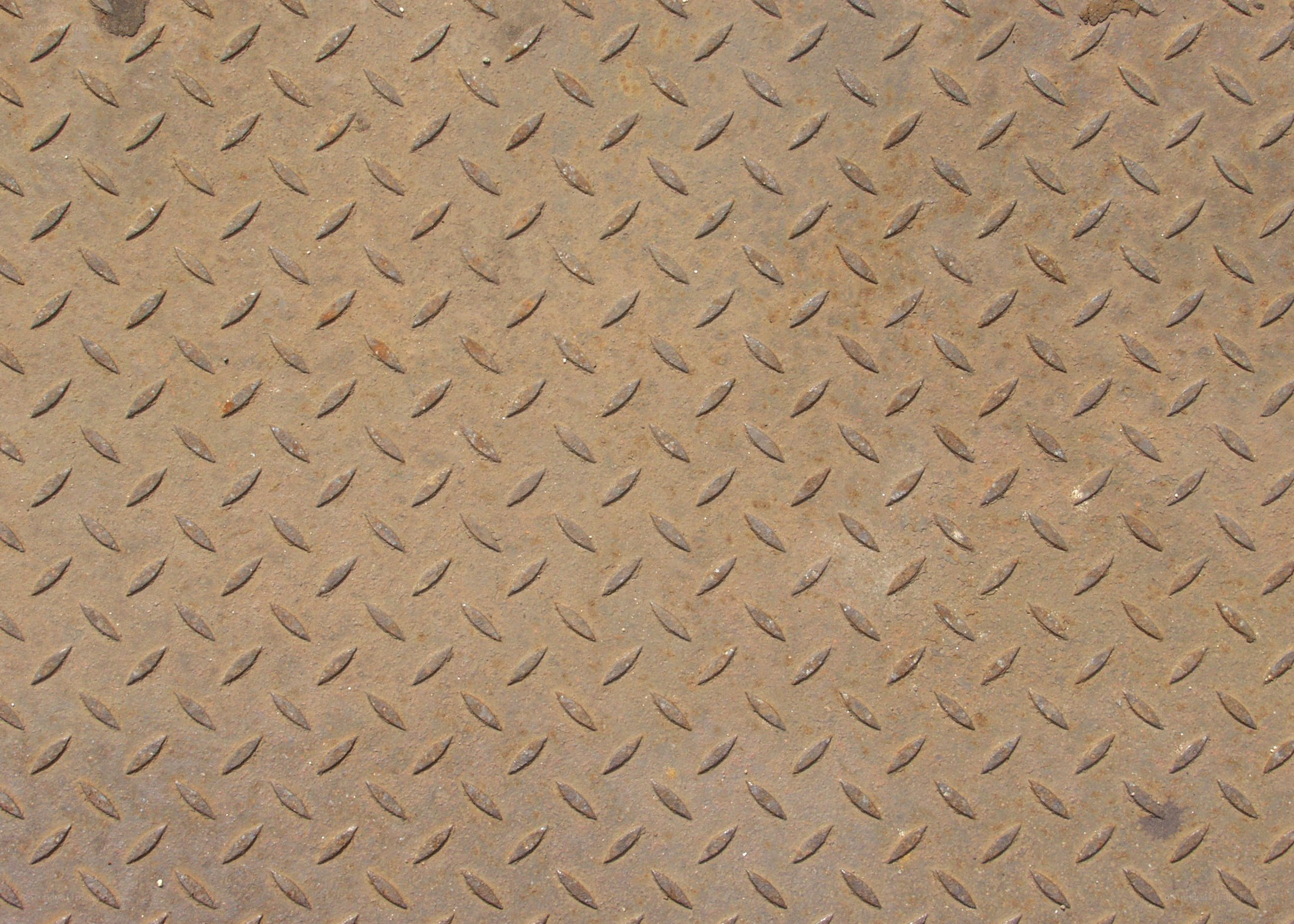 rusty diamond plate surface