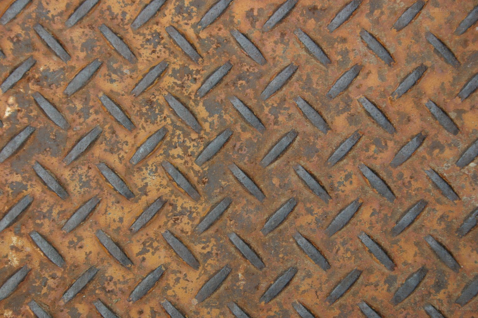 rusty diamond plate texture
