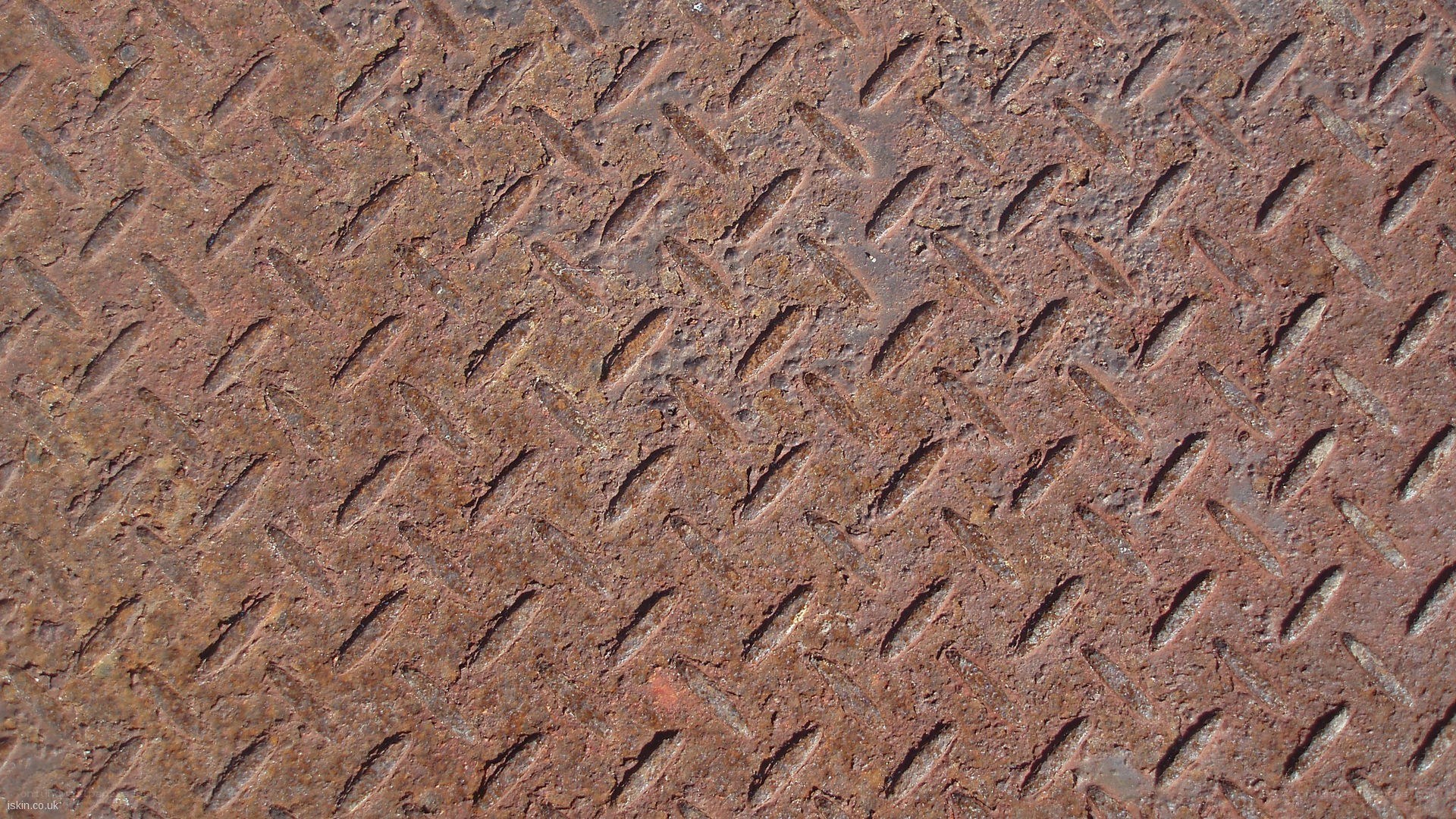 rusty diamond plate texture