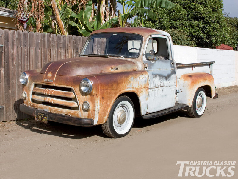 Rusty Dodge Pickup Truck