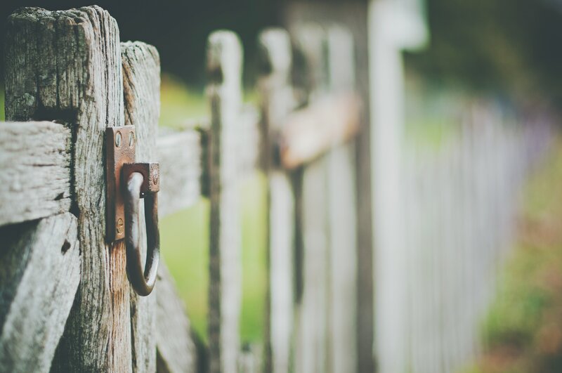 Rusty Gate Latch