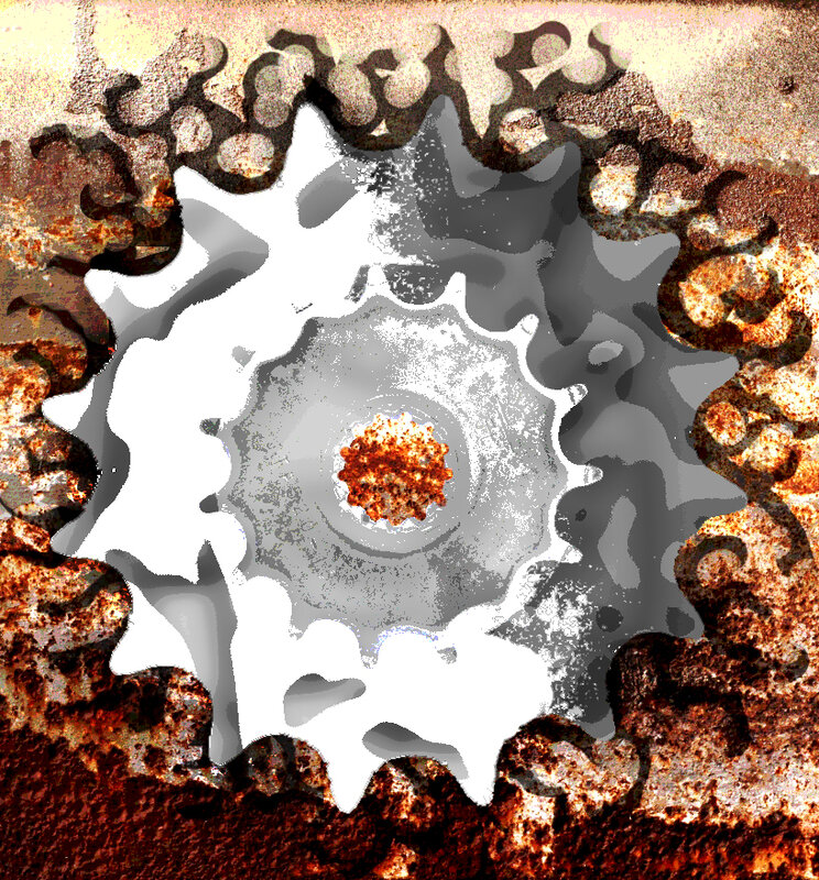 rusty gear pattern