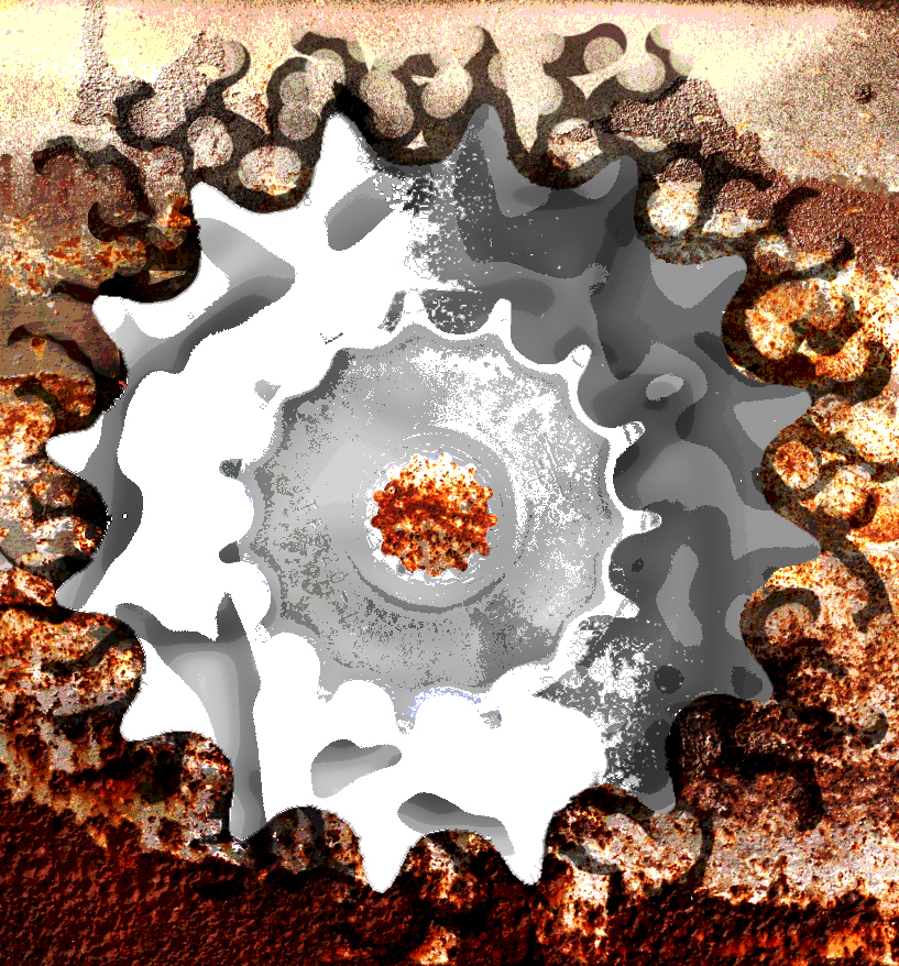 rusty gear pattern