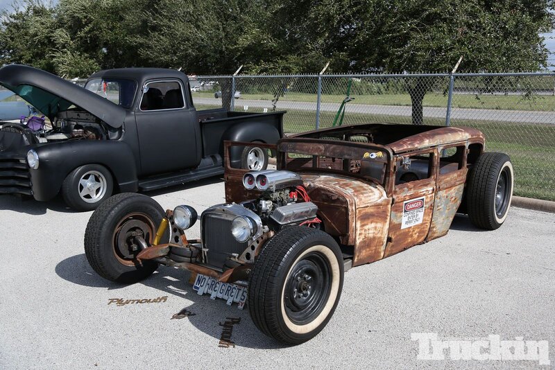 Rusty Hot Rod Car — Brown, Dusty, Afternoon