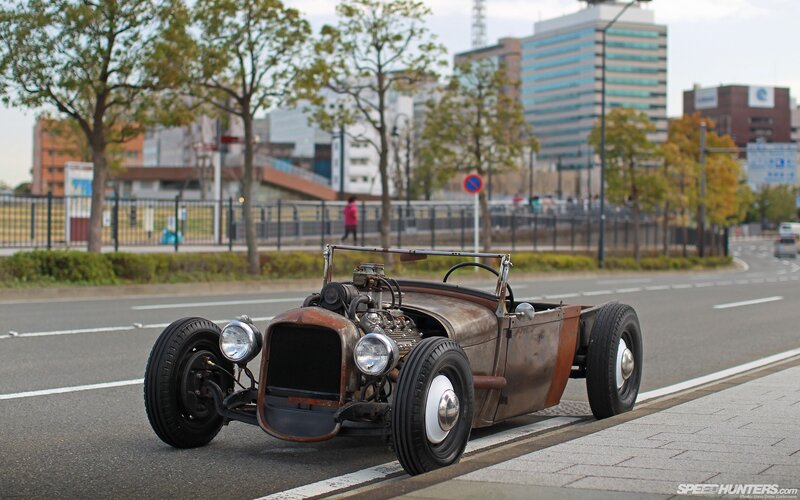 Rusty Hot Rod Car — Brown, Urban