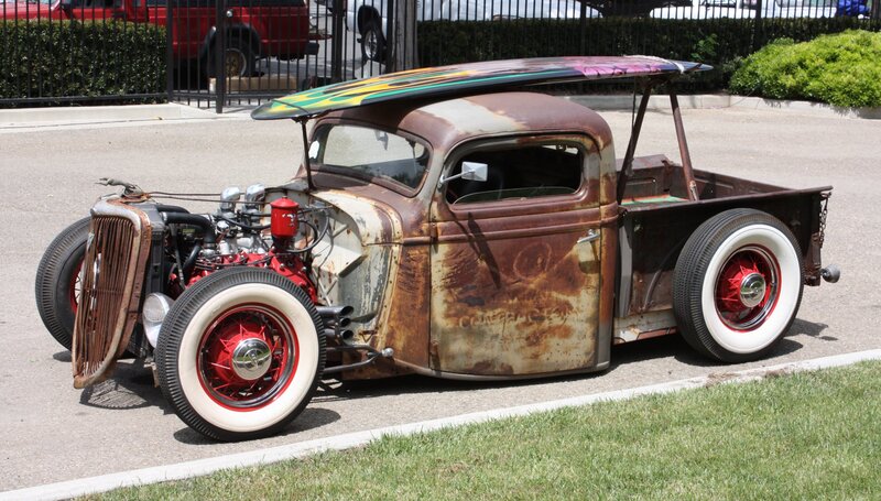 Rusty Hot Rod Truck — Brown, Dusty