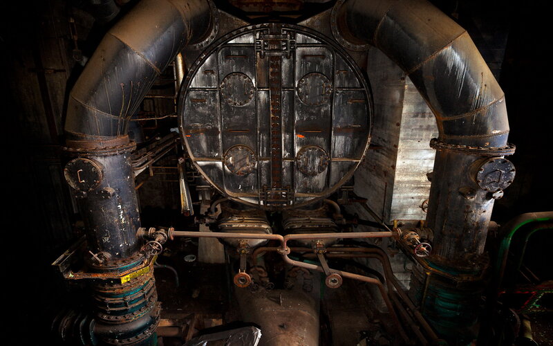 Rusty Industrial Boiler