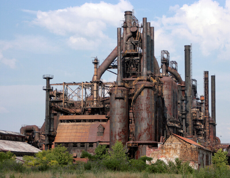 Rusty industrial complex
