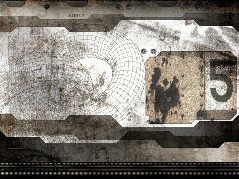 rusty industrial design with grid pattern
