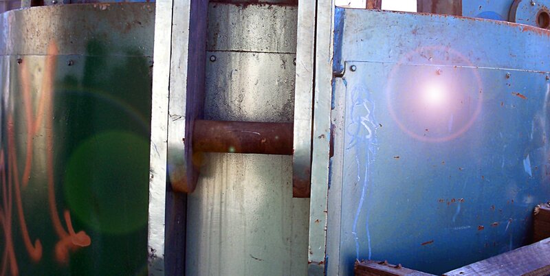 rusty industrial machinery
