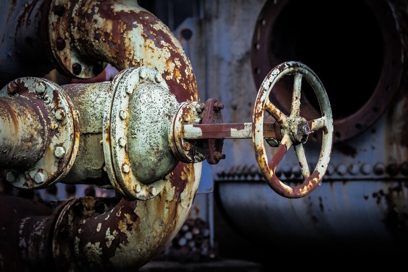 Rusty Industrial Valve