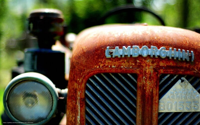 Rusty Lamborghini tractor