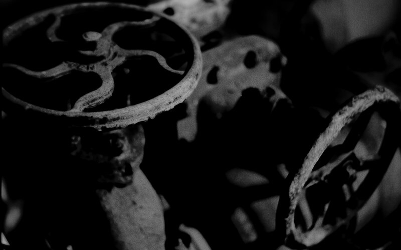 rusty mechanical gears