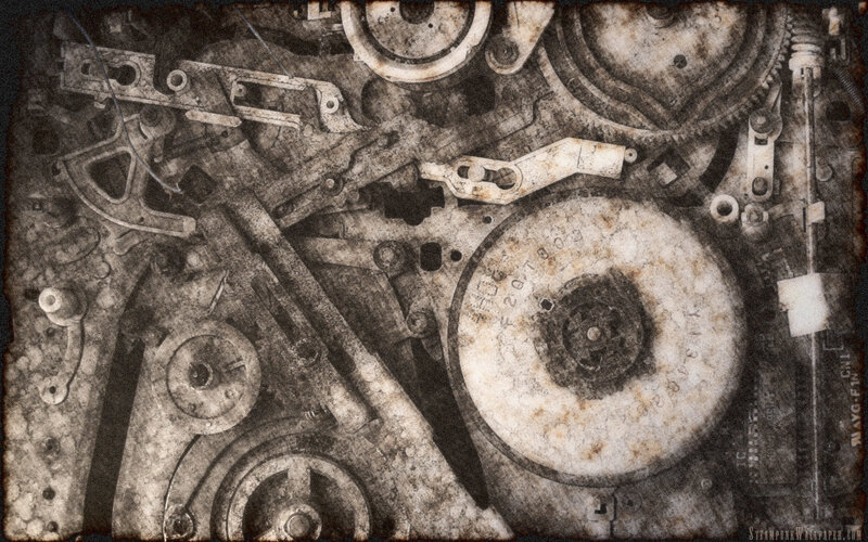 Rusty Mechanical Gears — Brown