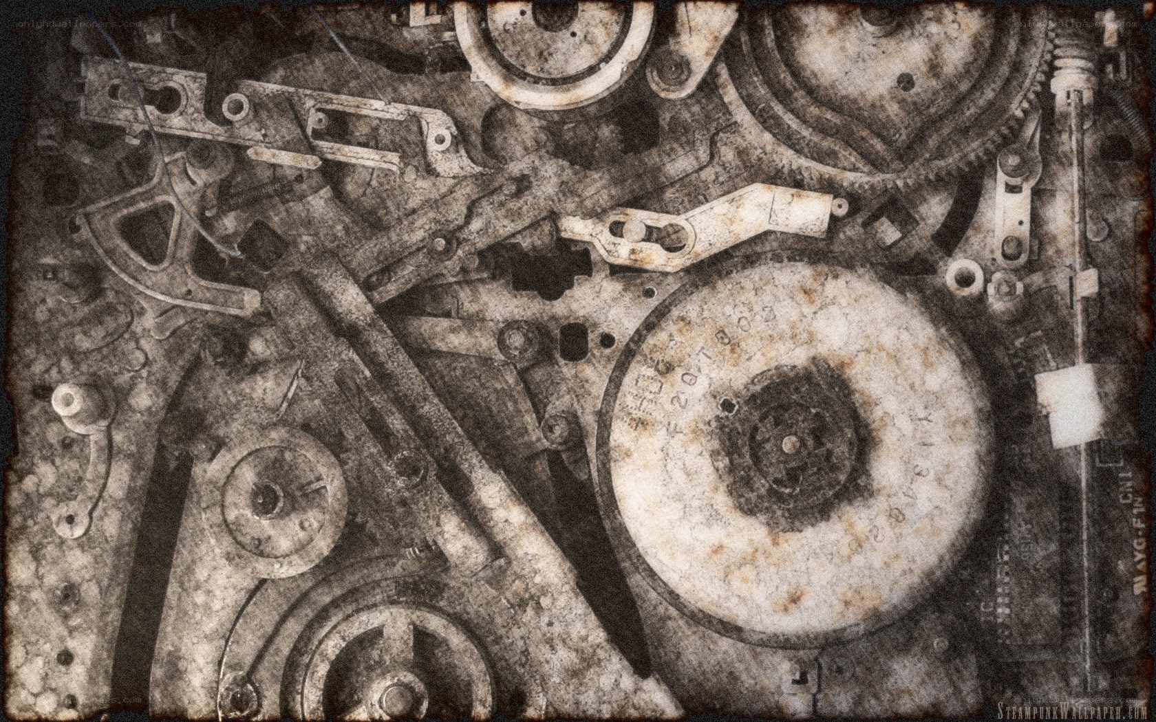 rusty mechanical gears