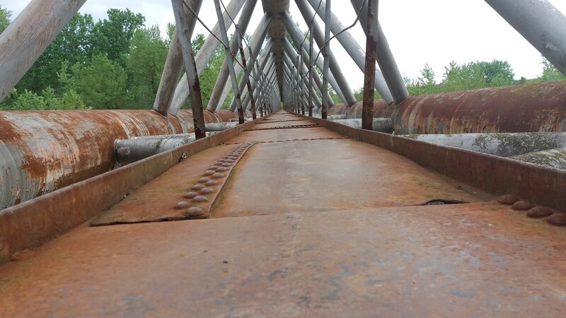 Rusty Metal Bridge — Brown