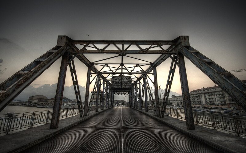 Rusty Metal Bridge