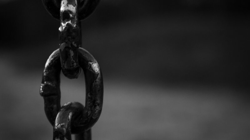 Rusty Metal Chain — Black