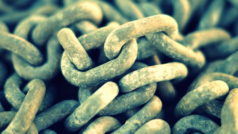 Rusty Metal Chain Links