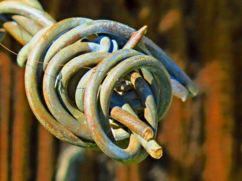 Rusty Metal Coil