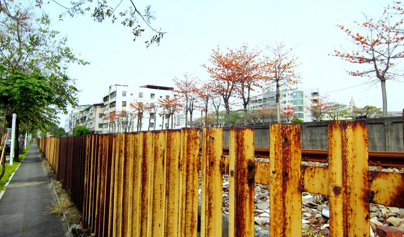 Rusty Metal Fence