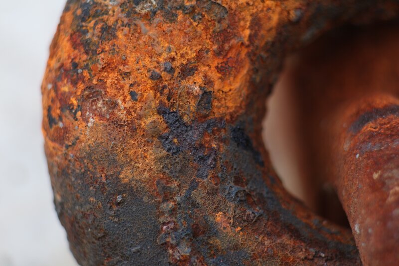 Rusty Metal Object — Orange