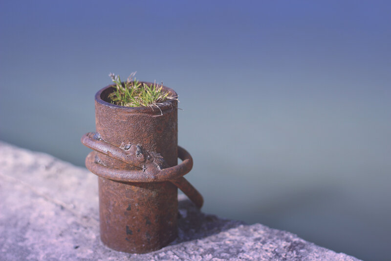 Rusty Metal Post