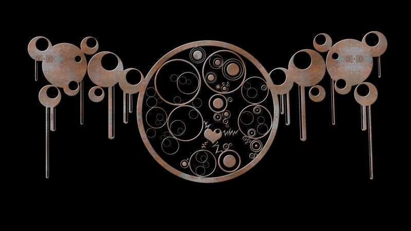 Rusty Metal Sculpture — Brown