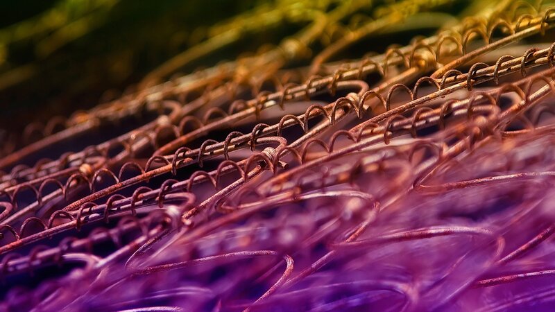 Rusty metal springs
