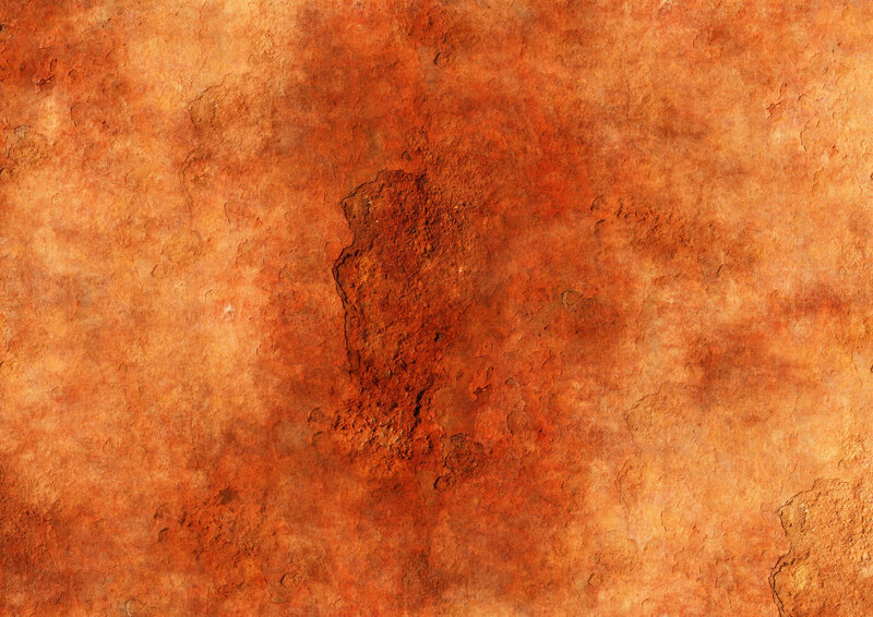 Rusty Metal Surface — Orange
