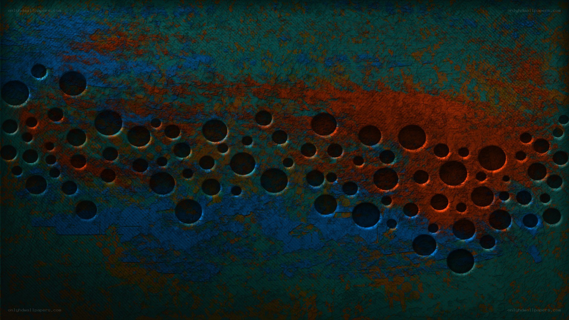 rusty metal with holes