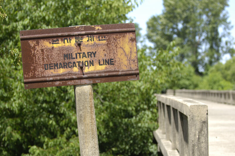 Rusty Military Sign