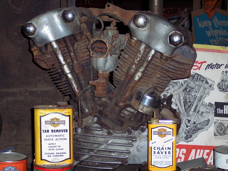 Rusty Motorcycle Engine