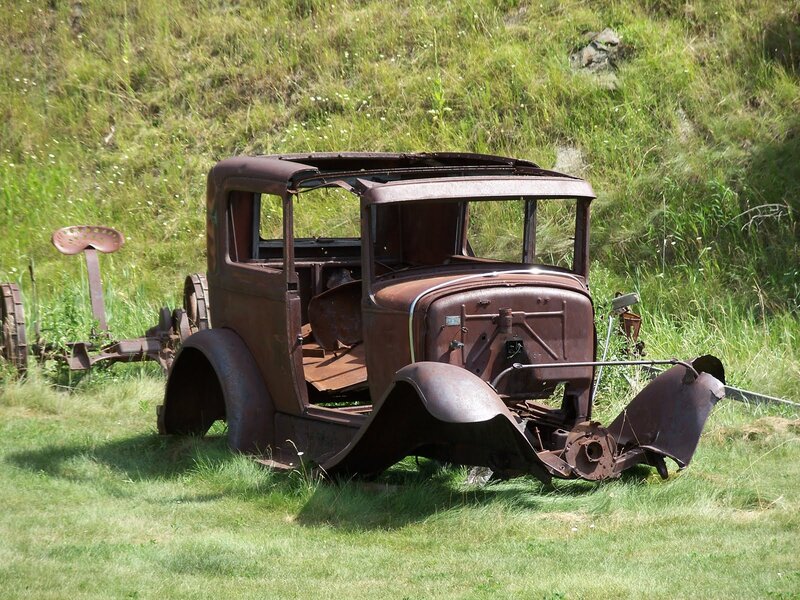 Rusty Old Car Chassis