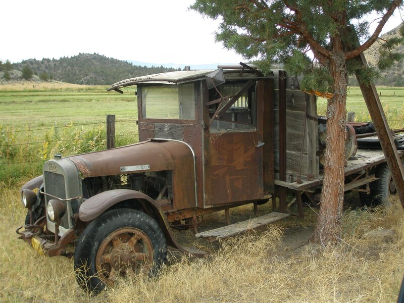 Rusty Old Truck — Brown, Desolate, Afternoon