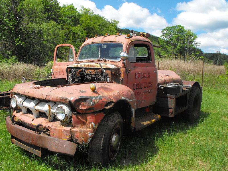 Rusty Old Truck — Green, Serene