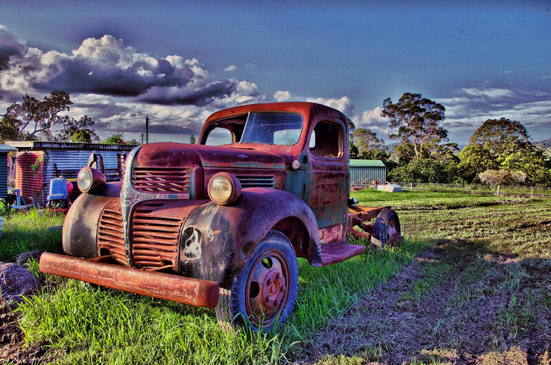 Rusty Old Truck — Green
