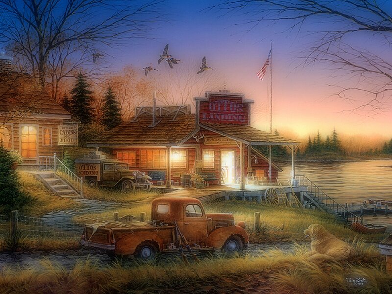 Rusty Pickup Truck — Brown, Serene