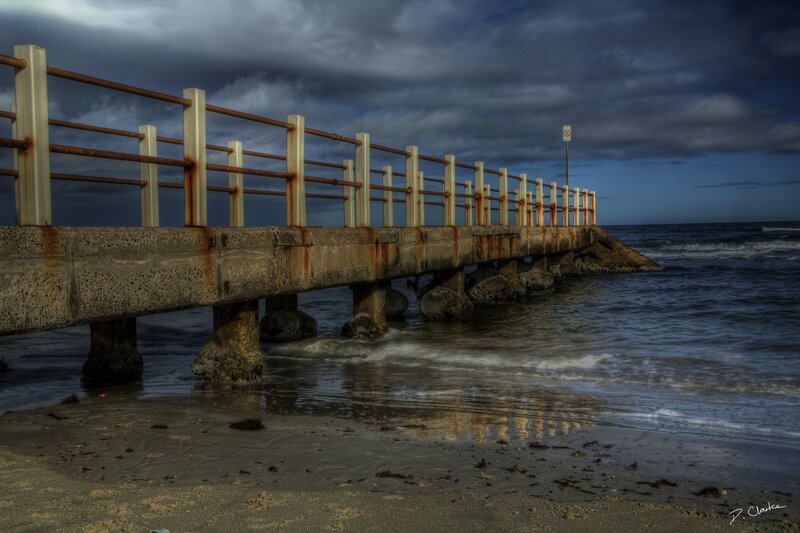 Rusty Pier at Dusk
