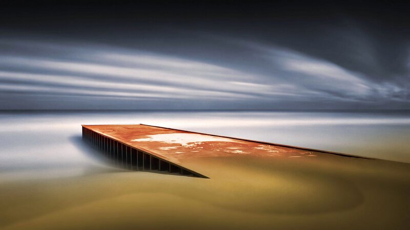 Rusty Pier on Beach