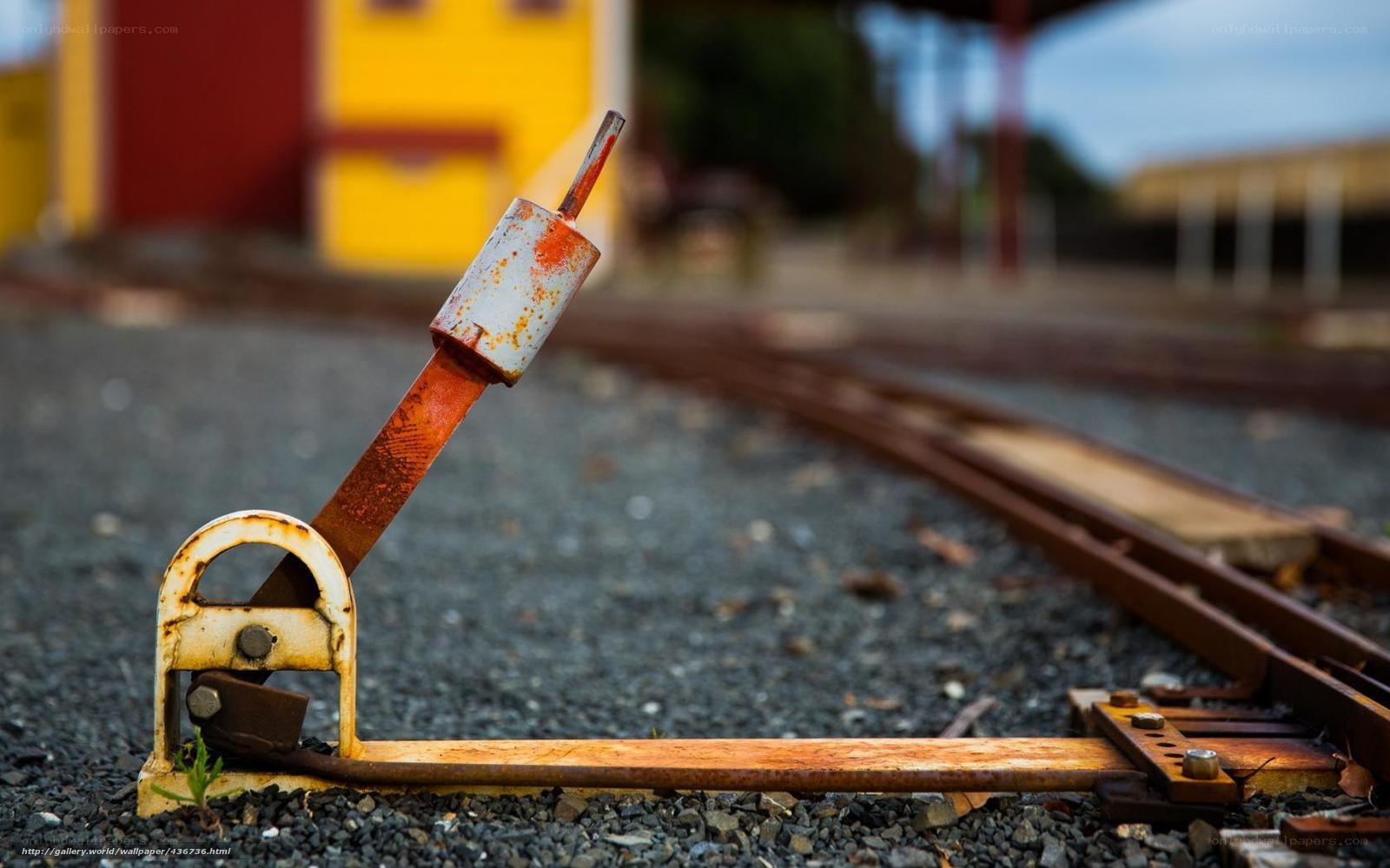 Rusty railway switch mechanism