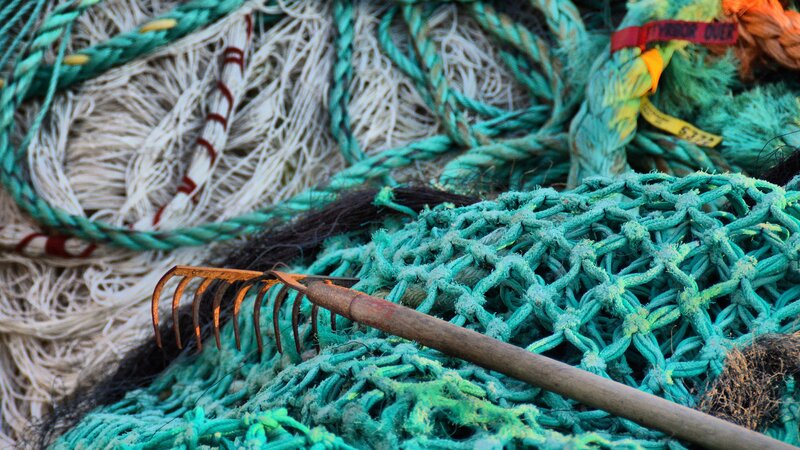 Rusty Rake on Fishing Nets