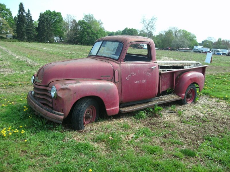 Rusty Red Pickup Truck — Calm