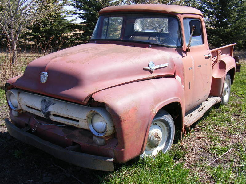 Rusty Red Pickup Truck — Rural